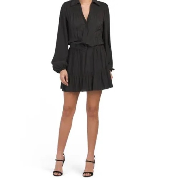 RAMY BROOK Black Barb Mini Dress - Picture 1 of 5